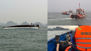 Nóng: Hiện trường thương tâm vụ lật tàu chở khách ở Vịnh Hạ Long, cập nhật con số thương vong