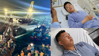 Thuyền viên con tàu bị lật ở Quảng Ninh sợ hãi trôi dạt 3 tiếng, chủ tàu không yêu cầu mặc áo phao