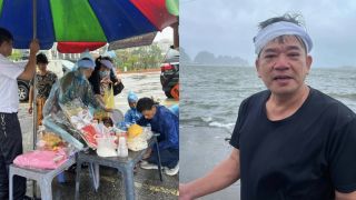 Giữa mưa bão, gia đình thẫn thờ cầu siêu cho 4 người thân ra đi mãi mãi vụ lật tàu Vịnh Xanh 58