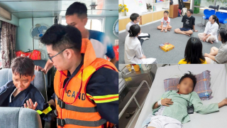 Tình hình cháu bé 10 tuổi thoát nạn trong vụ lật tàu ở Quảng Ninh, bác sĩ đang hỗ trợ tâm lý cho con