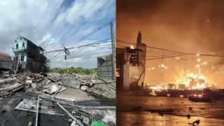 Vụ nổ kinh hoàng ở Hưng Yên: Nhà dân 130m2 sập hoàn toàn, nghi do chứa vật liệu cấm