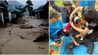 Video lũ lụt và sạt lở đất kinh hoàng ở Điện Biên khiến 7 người chết và mất tích, 2 thi thể được tìm thấy