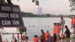 Cảnh tượng khó tin: Hồ nước từng là nơi xảy ra đuối nước, nay đông nghịt người tắm mỗi chiều