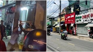 Nóng: Hai người đàn ông vung gậy sắt, rượt đuổi đánh nhau kinh hoàng trên đường phố TP.HCM