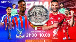 Xem trực tiếp bóng đá Liverpool vs Crystal Palace ở đâu, kênh nào? Link trực tiếp Siêu cúp Anh HD 