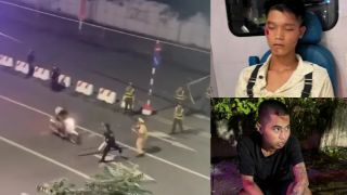 Tạm giữ hình sự 2 thanh niên lao xe tông cảnh sát cơ động với cáo buộc hành vi giết người, bất ngờ động cơ phía sau