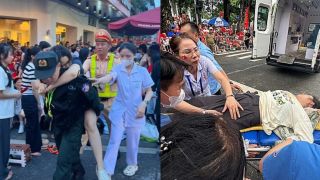 Lễ diễu binh A80: Gần 500 người ngất xỉu, tụt huyết áp, nhân viên y tế phải căng mình cấp cứu