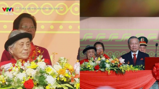 Cụ bà được mời dự, ngồi cạnh Tổng Bí thư Tô Lâm trong lễ diễu binh mừng Quốc khánh 2-9 là ai?