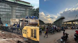 Hiện trường kinh hoàng: Cần cẩu ở Vành đai 3 TP HCM bất ngờ sập, nam công nhân tử vong tại chỗ