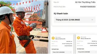 Điện lực Đông Triều, Quảng Ninh thông báo kết quả kiểm tra hóa đơn tiền tiện 3 tháng giống hệt nhau của 1 gia đình