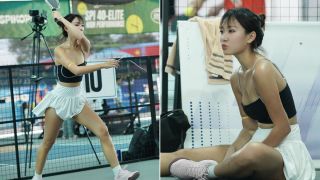 Hot girl vén váy chơi pickleball để lộ vùng nhạy cảm, nhiều ý kiến bênh vực