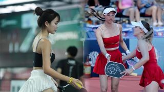 Hot girl 'vén váy' đánh pickleball, bùng nổ tranh cãi về quy định trang phục thi đấu