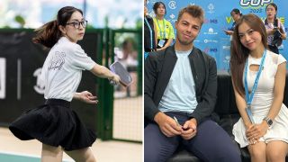 Tình cũ Quang Hải khoe khoảnh khắc đặc biệt bên tay vợt pickleball số 1 thế giới, nhan sắc gây chú ý
