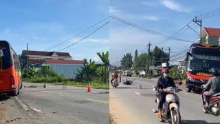 Hiện trường xe máy va chạm xe khách ở Gia Lai khiến 2 vợ chồng tử vong, hành động tài xế sau đó gây phẫn nộ