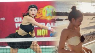 Hot girl Bình 'Gấu` biến sân pickleball thành sàn diễn, người xem 'nín thở' với từng đường bóng