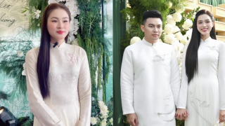 Chị gái Hoa hậu Đỗ Thị Hà lần đầu hiếm hoi lộ diện: Vẻ ngoài gây chú ý tại đám hỏi em gái