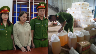 Nghệ An: Lật tẩy đường dây dầu ăn giả thu lợi 75 tỉ đồng, cận cảnh vật phẩm thu được tại hiện trường