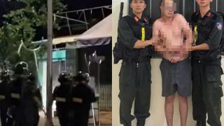 Khống chế người đàn ông đập phá, dùng hung khí tấn công cán bộ Công an bị thương ở Bắc Ninh