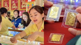 Giá vàng chốt phiên hôm nay 23/10: Vàng nhẫn ngang ngửa giá vàng miếng, đua nhau tăng 'chóng mặt'