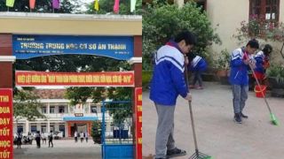 Diễn biến bất ngờ vụ giáo viên dừng dạy để học sinh đi dọn rác