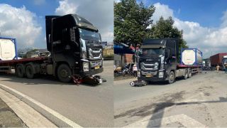 Hiện trường thương tâm vụ ông bà ngoại chở cháu bị xe đầu kéo cuốn vào gầm, cả 3 đều không qua khỏi