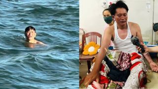 Người đàn ông Lý Sơn gần 24 tiếng bơi bộ không áo phao, rớt nước mắt câu nói đầu tiên khi được cứu 