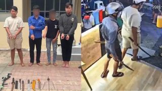 Bắt khẩn cấp 2 thiếu niên trong nhóm mang hung khí đập phá quán cà phê, nguồn cơn chỉ vì 1 câu nói
