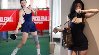 Hot girl Tây Nguyên khiến sân pickleball 'mất tập trung' khi xuất hiện: Visual phát sáng, body miễn chê