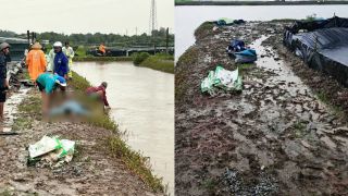 Cà Mau: Hiện trường thương tâm vụ hai người đàn ông bị sét đánh tử vong trong lúc làm việc tại ao tôm