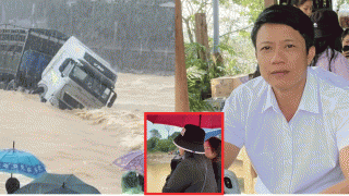 Cuộc gọi cuối cùng giữa tài xế xe tải và vợ trước khi bị lũ cuốn trôi, tình hình tìm kiếm tài xế?