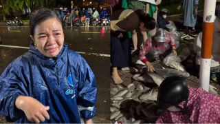 Người phụ nữ bán cá xả lỗ vì mưa lũ lại bị móc túi lấy mất 50 triệu, người dân chung tay giúp đỡ