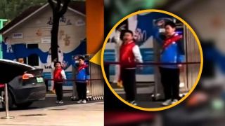 Bắt học sinh đứng chào giáo viên giữa trời lạnh, nhà trường tiết lộ lý do gây phẫn nộ