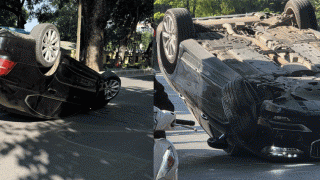 Nguyên nhân xe Volvo S90 lật ngửa ngay giữa đường ở Hà Nội khiến nhiều người không khỏi ngỡ ngàng