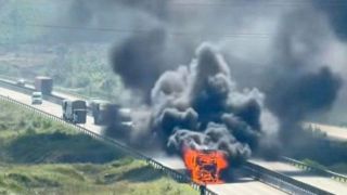 Hiện trường xe tải bốc cháy dữ dội trên cao tốc Nghi Sơn - Diễn Châu: Khẩn trương làm rõ nguyên nhân