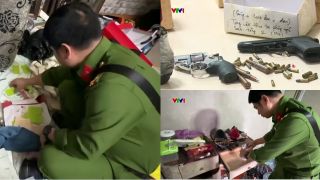 Triệt phá ổ nhóm 50.000 viên ma túy tổng hợp ở Hà Nội: Nghi phạm nổ súng bắn trả, đốt tang vật ngay trong nhà