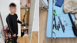 Kiểm tra phòng trọ của thanh niên 17 tuổi, công an bất ngờ khi phát hiện cả ‘kho’ vũ khí