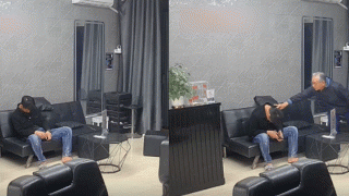 Hải Phòng: Clip chủ nhà sững sờ khi phát hiện thợ cắt tóc ngồi trong tư thế gục đầu xuống, gọi không tỉnh