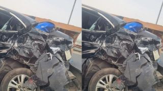 Xe khách đâm nát ô tô 4 chỗ trên cầu Thăng Long, Hà Nội: Hiện trường ùn tắc khủng khiếp giữa giờ cao điểm