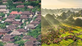 Ngôi làng kỳ lạ của Việt Nam có hàng trăm ngôi nhà cùng quay về một hướng, lý do vô cùng đặc biệt