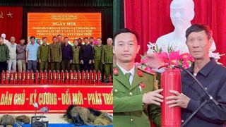 Độc lạ Nghệ An: Người dân mang súng săn, bẫy chim đi đổi bình chữa cháy