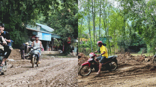 Dự án đường quốc lộ 48D dừng thi công sau 20 năm: ‘Đi xe máy mà như cưỡi ngựa, ngã chả dám kêu’Quốc lộ 48D đoạn qua xã M