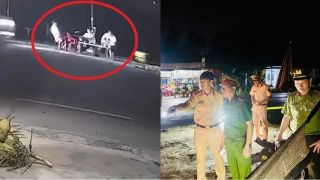 Camera khoảnh khắc 3 thanh niên uống nước ven đường bị xe khách tông, 2 người không qua khỏi