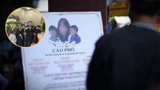 Hình ảnh đẫm nước tại mắt tang lễ 3 mẹ con vụ cháy quán bún ốc TP.HCM: Nghẹn lòng cảnh 'người đầu bạc tiễn kẻ đầu xanh'