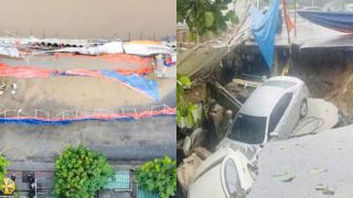 Hố sụt 15m trên Nguyễn Công Trứ: Vì đâu mặt đường nở ổ voi giữa mưa lớn?