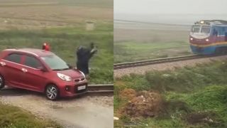 Lý do nữ tài xế thoát nạn thần kỳ trên đường ray nhờ tàu phanh gấp bị xử phạt kèm trừ điểm GPLX