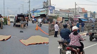 Đồng Tháp: Hiện trường tai nạn thương tâm khiến người bán vé số và thanh niên đi xe máy tử vong tại chỗ