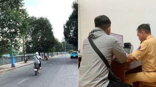 Nam thanh niên bốc đầu xe quay TikTok thể hiện kỹ năng: CSGT Hàng Xanh ra quyết định mạnh tay với hành vi liều lĩnh