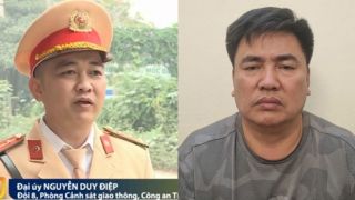 Cuộc hội thoại của đại úy CSGT và gã đàn ông trước khi bị đẩy vào đầu xe tải, thoát chết nhờ 1 hành động