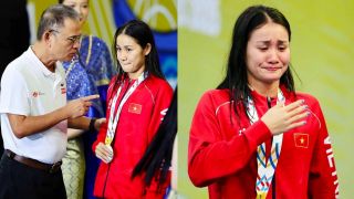 Hé lộ câu nói gây tổn thương của vị lãnh đạo khiến kình ngư Mỹ Tiên bật khóc nức nở ngay khi huy chương