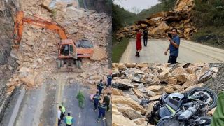 Nhân chứng vụ sạt lở đất đá ở đèo Thung Khe kể lại khoảnh khắc thoát nạn trong tích tắc